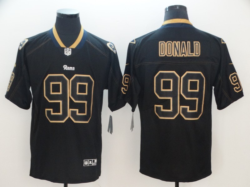 Men's Los Angeles Rams #99 Aaron Donald Black Jersey